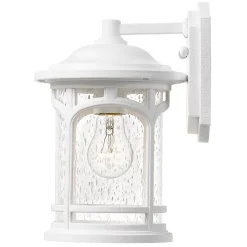 Elstead Marblehead - Lanterne murale d'extérieur moyenne à 1 lumière, blanc, IP44, E27