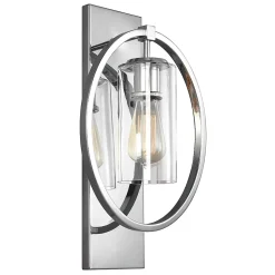 Elstead Marlena - Applique murale à 1 lumière, chrome poli, E27