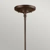 Elstead Mayflower - Mini suspension plafonnier dôme à 1 ampoule Olde Bronze, E27