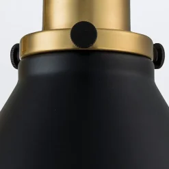 Elstead Provence Applique murale dôme classique en laiton vieilli, noir mat, 1 ampoule E27