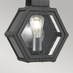 Elstead Quoizel Heath Lanterne murale d'extérieur noir chiné, IP44