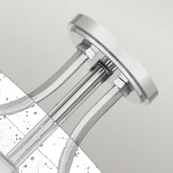 Elstead Quoizel Hollister Plafonnier semi-encastré Bowl nickel poli