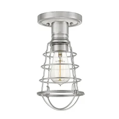 Elstead Quoizel Mixon Plafonnier semi-encastré nickel brossé