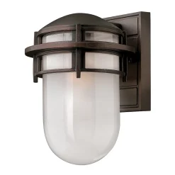 Elstead Reef - Petite lanterne murale extérieure à 1 ampoule bronze victorien IP44, E27