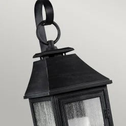 Elstead Shepherd - Petite lanterne murale extérieure à 1 ampoule en zinc patiné IP44, E27