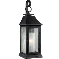 Elstead Shepherd - Petite lanterne murale extérieure à 1 ampoule en zinc patiné IP44, E27