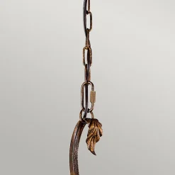 Elstead Sonoma Valley - Mini suspension à 1 ampoule au plafond en forme de dôme écaille de tortue vieillie, E27