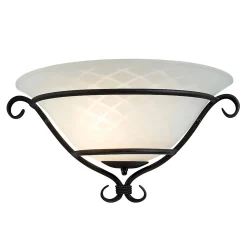 Elstead Torchiere - Uplighters muraux intérieurs à 1 lumière, noir, E27