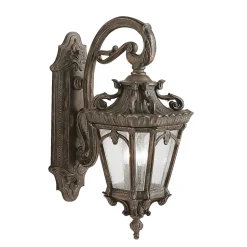 Elstead Tournai - Grande lanterne murale extérieure à 3 ampoules Londonderry IP44, E14