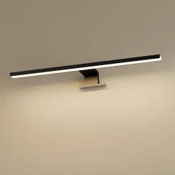 EMKE Applique murale LED pour salle de bain, 40 x 15 cm, 4200 K, noir, 3 méthodes d'installation