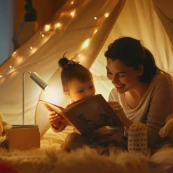 EMKE Lampe de table LED magnétique sans fil 5 en 1, Rechargeable, dimmable, commande tactile, 3 modes de couleur, USB-C, blanc