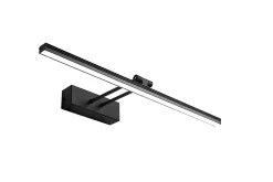 EMKE Lampe miroir LED pour salle de bain, 40 x 20 cm, rotation, éclairage armoire de salle de bain, 4200K, noir