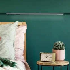 Emuca Luminaire LED Kaus rechargeable par usb avec switch, L 600 mm, Anodisé mat, Plastique et Aluminium