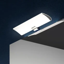 Emuca Spot LED pour miroir de salle de bain Aries (AC 230V 50Hz), 7 W, Chromé, Plastique et Aluminium