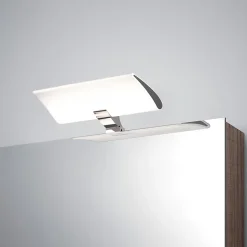 Emuca Spot LED pour miroir de salle de bain Aries (AC 230V 50Hz), 7 W, Chromé, Plastique et Aluminium