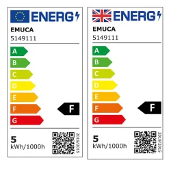 Emuca Spot LED pour miroir de salle de bain Virgo (AC 230V 50Hz), 6 W, Chromé, Plastique