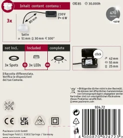 ENC Choose 3 Coin non-grd 6W 470lm 2700K 230V 51mm