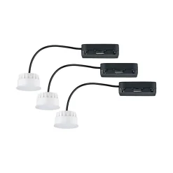 ENC Choose Lot 3 Coin Easy-Dim LED 3x6,5W 630lm 2700K 51mm synthétique