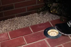 Encastré de sol LED IP67 rond 110mm 2700K 1,2W 20lm 230V Acier inoxydable Métal