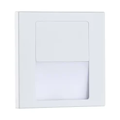 Encastré mural LED Tsaro carré 80x80mm 1W 80lm 230V 2700K Blanc dépoli