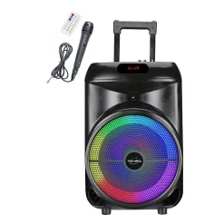 Enceinte trolley - INOVALLEY - KA122 - 700W - Bluetooth - Lumineuse
