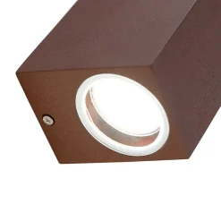 Ensemble de 4 appliques murales rouille brun 2 lumières IP44 - Baleno I