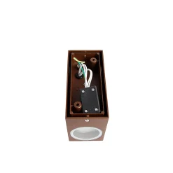 Ensemble de 4 appliques murales rouille brun 2 lumières IP44 - Baleno I