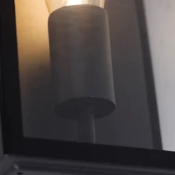 Ensemble de 2 appliques murales extérieures noires IP44 avec verre - Rotterdam