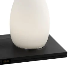 Ensemble de 2 lampes de table rechargeables RGBW blanches - Eggo