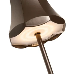Ensemble de 2 lampes de table rétro bronze foncé rechargeables IP44 - Granny