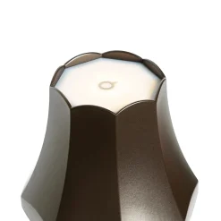 Ensemble de 2 lampes de table rétro bronze foncé rechargeables IP44 - Granny