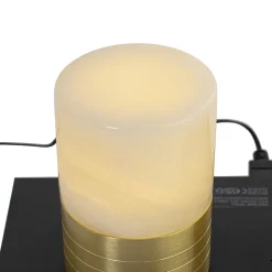 Ensemble de 2 lampes de table rechargeables dorées RGBW - Alessia