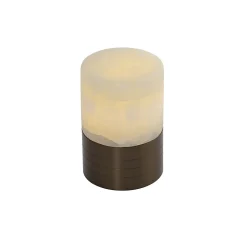 Ensemble de 2 lampes de table bronze foncé RGBW rechargeables - Alessia