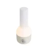 Ensemble de 2 lampes de table d'extérieur beige avec blanc avec LED rechargeable - Haard