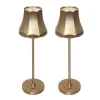 Ensemble de 2 lampes de table rétro or rose rechargeables IP44 - Granny