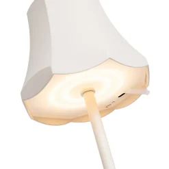 Ensemble de 2 lampes de table rétro blanc cassé rechargeables IP44 - Granny