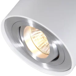 Ensemble de 6 spots blancs orientables et inclinables - Rondoo 1 Up