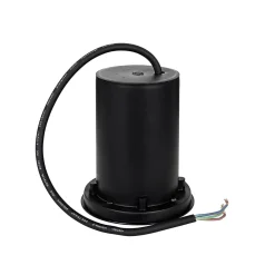 Ensemble de 6 spots de sol extérieurs modernes noirs 35 mm orientables IP65 - Delux