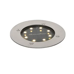 Ensemble de 6 spots de sol en acier avec LED solaire IP65 - Terry