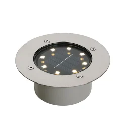 Ensemble de 6 spots de sol en acier avec LED solaire IP65 - Terry