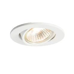Ensemble de 6 spots encastrés blancs orientables - Cisco