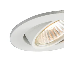 Ensemble de 12 spots encastrés blancs orientables - Cisco