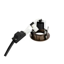 Ensemble de 6 spots encastrés modernes bronze foncé orientables - Cisco