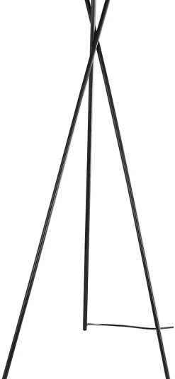 Ensemble lampe de table et lampadaire Gooban E27/E14 42W H.156cm noir GoodHome