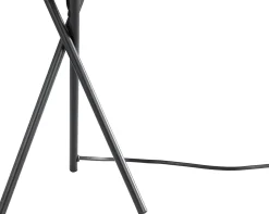 Ensemble lampe de table et lampadaire Gooban E27/E14 42W H.156cm noir GoodHome