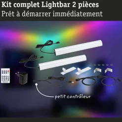 EntertainLED Lightbar Dynamic RGB 2x1W 2x48lm RGB