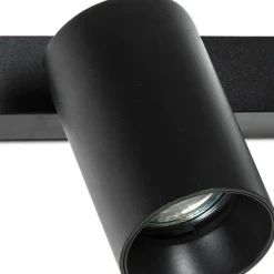 Faro Barcelona paire de spots orientables Stan 2 GU10 max 5Wx2 métal mural plafond ampoules non incluses noir