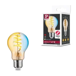 Filament 230 V Smart Home Zigbee 3.0 Ampoule LED E27 600lm 7,5W Tunable White gradable Doré