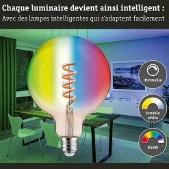 Filament 230 V Smart Home Zigbee 3.0 Globe LED G125 E27 470lm 6,3W RGBW+ gradable Doré