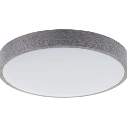 FILIZ Plafonnier blanc/gris LED intégrée 24W métal/plastique/textile ampoule incluse